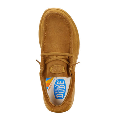 HEY DUDE Wally Comf Suede Ανδρικό Μοκασίνι Καφέ