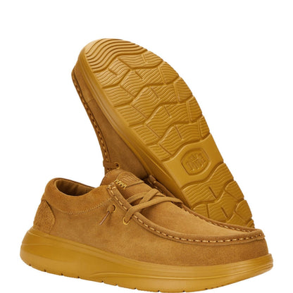 HEY DUDE Wally Comf Suede Ανδρικό Μοκασίνι Καφέ
