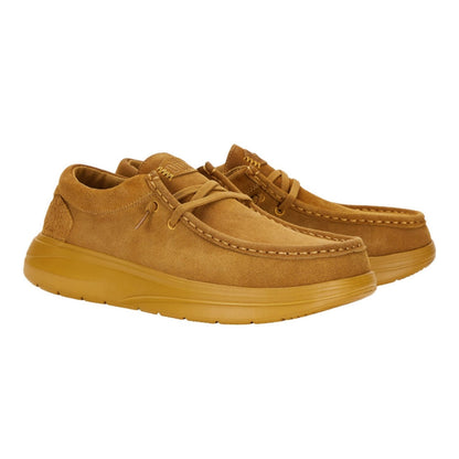 HEY DUDE Wally Comf Suede Ανδρικό Μοκασίνι Καφέ