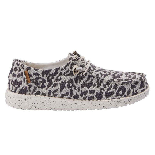 HEY DUDE Wendy Woven Cheetah Γυναικεία Μοκασίνια_Grey