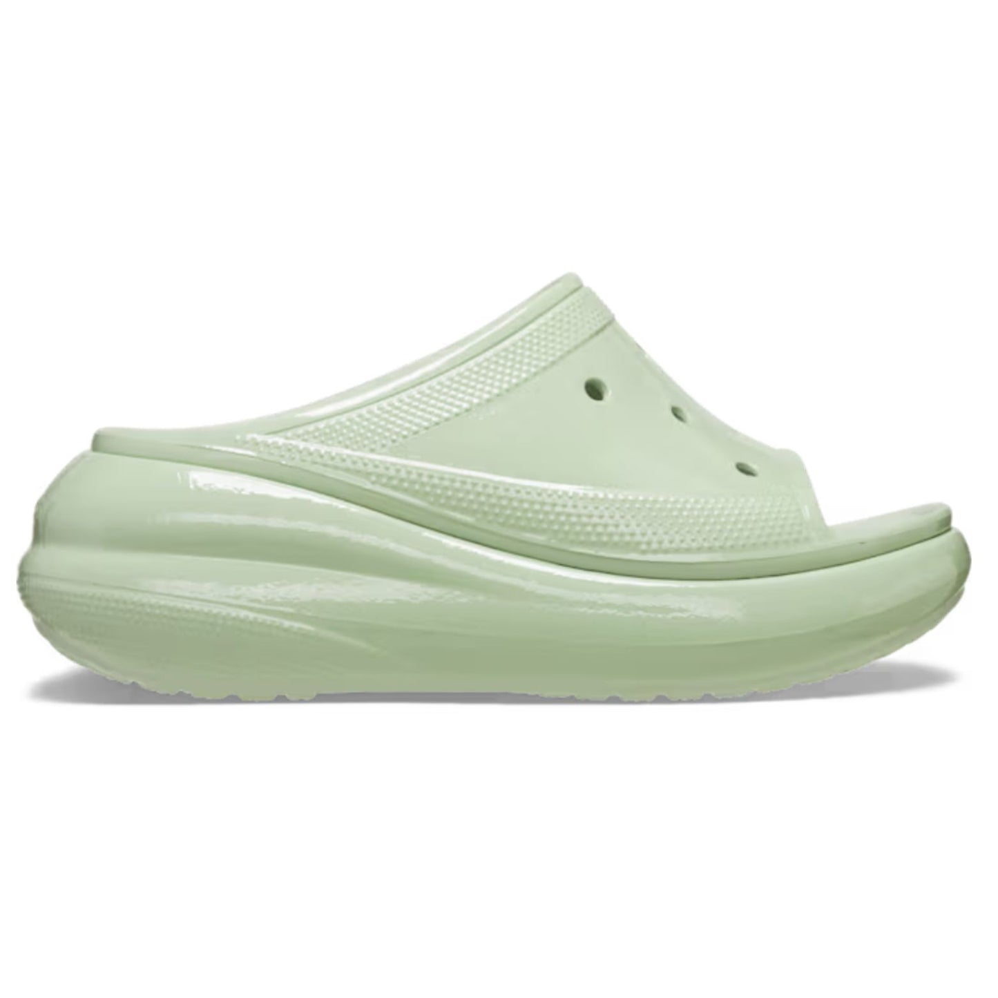 Crocs Crush High Shine Slide Γυναικεία Πλατφόρμα Plaster