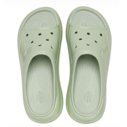 Crocs Crush High Shine Slide Γυναικεία Πλατφόρμα Plaster