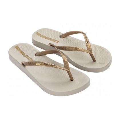 IPANEMA Brasilidade Fem Γυναικέια Ανατομική Σαγιονάρα Beige Gold