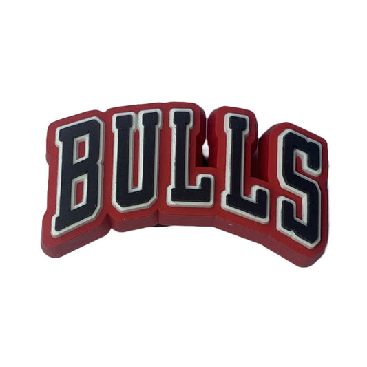 JIBBITZ™ NBA Chicago Bulls Logo – διακοσμητικό για Crocs με το λογότυπο των Chicago Bulls, μπροστινή όψη