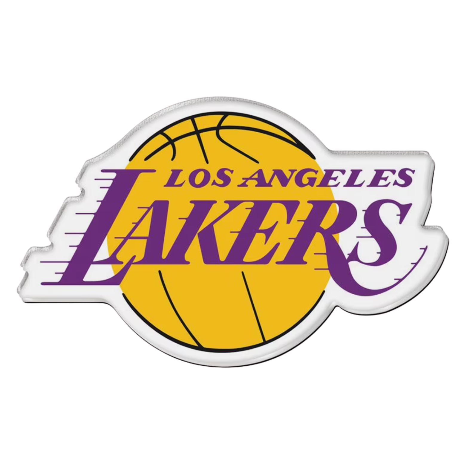 JIBBITZ™ NBA LA Lakers Logo – διακοσμητικό για Crocs με το λογότυπο των LA Lakers, μπροστινή όψη