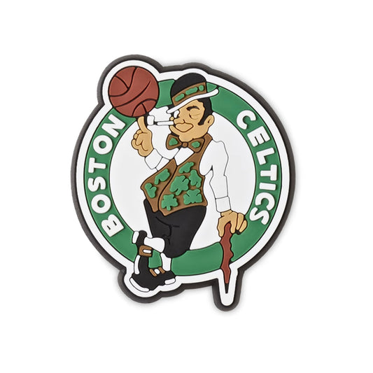 JIBBITZ™ NBA Boston Celtics Logo – διακοσμητικό για Crocs με το λογότυπο των Boston Celtics, μπροστινή όψη