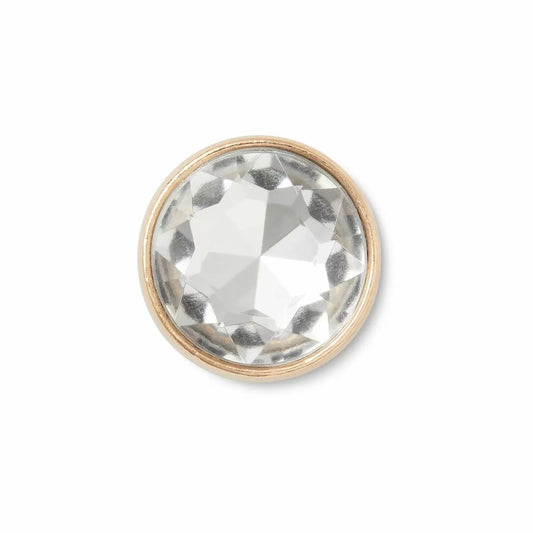 JIBBITZ™ Clear Circle Gem Μεταλλικό Διακοσμητικό για Crocs