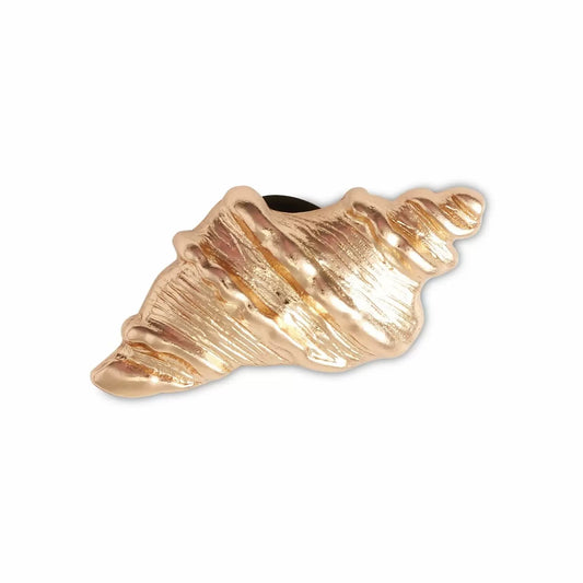 JIBBITZ™ Gold Sea Shell Μεταλλικό Διακοσμητικό για Crocs