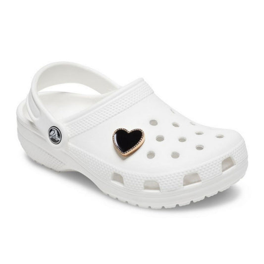 Crocs Jibbitz Black Heart Μεταλλικό Αξεσουάρ