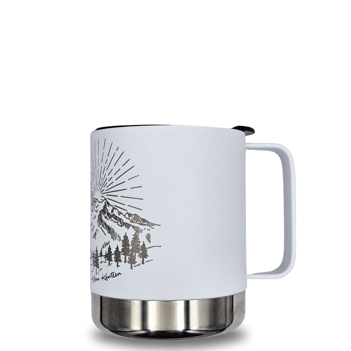 Klean Kanteen® Camp Mug Mountain Matte White 12oz