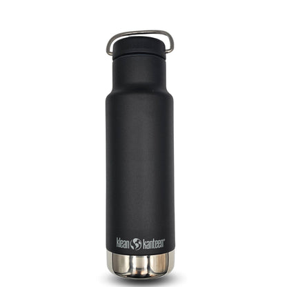 Klean Kanteen® Classic Insulated Loop Cap Ανοξείδωτο Θερμός Black 20oz