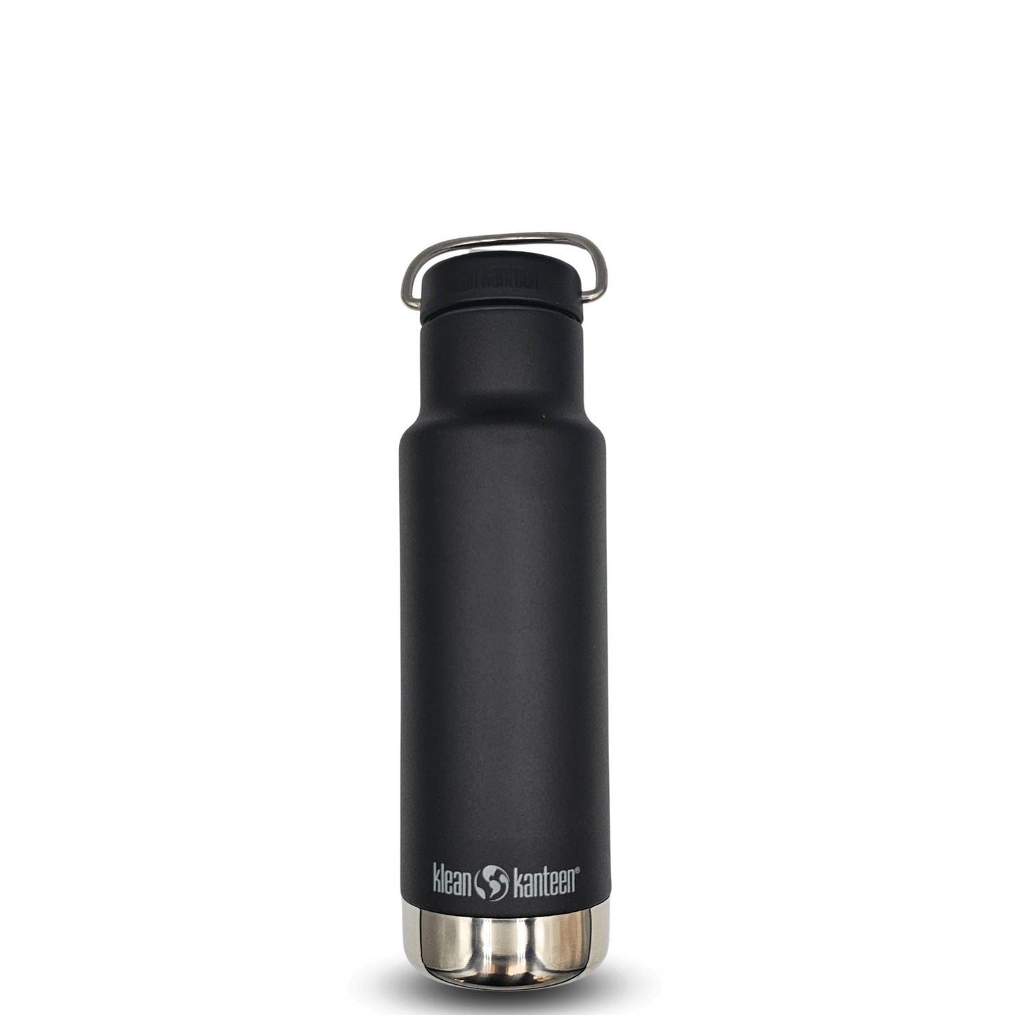 Klean Kanteen® Classic Insulated Loop Cap Ανοξείδωτο Θερμός Black 12oz