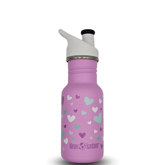 Klean Kanteen® Kid Classic Ανοξείδωτο Παγουρίνο Orchid Hearts