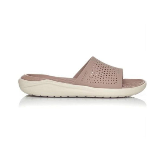 Crocs Literide Slide Unisex Ανατομική Σαμπό Παντόφλα Μπεζ 2J3