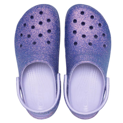 Crocs Platform Irid Glitter Clog Γυναικείο Ανατομικό Σαμπό Μωβ 5BR