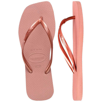  Havaianas Slim Square σε ροζ χρώμα, πλευρική όψη από πάνω
