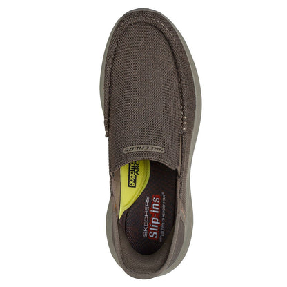 Skechers Parson Ralven Ανδρικά Slip-Ins Αθλητικά Μπεζ TPE