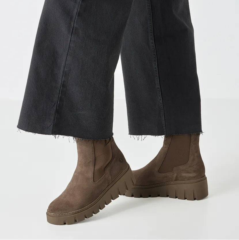 Tamaris 1-25489-45-341 Taupe γυναικεία μποτάκια Lifestyle