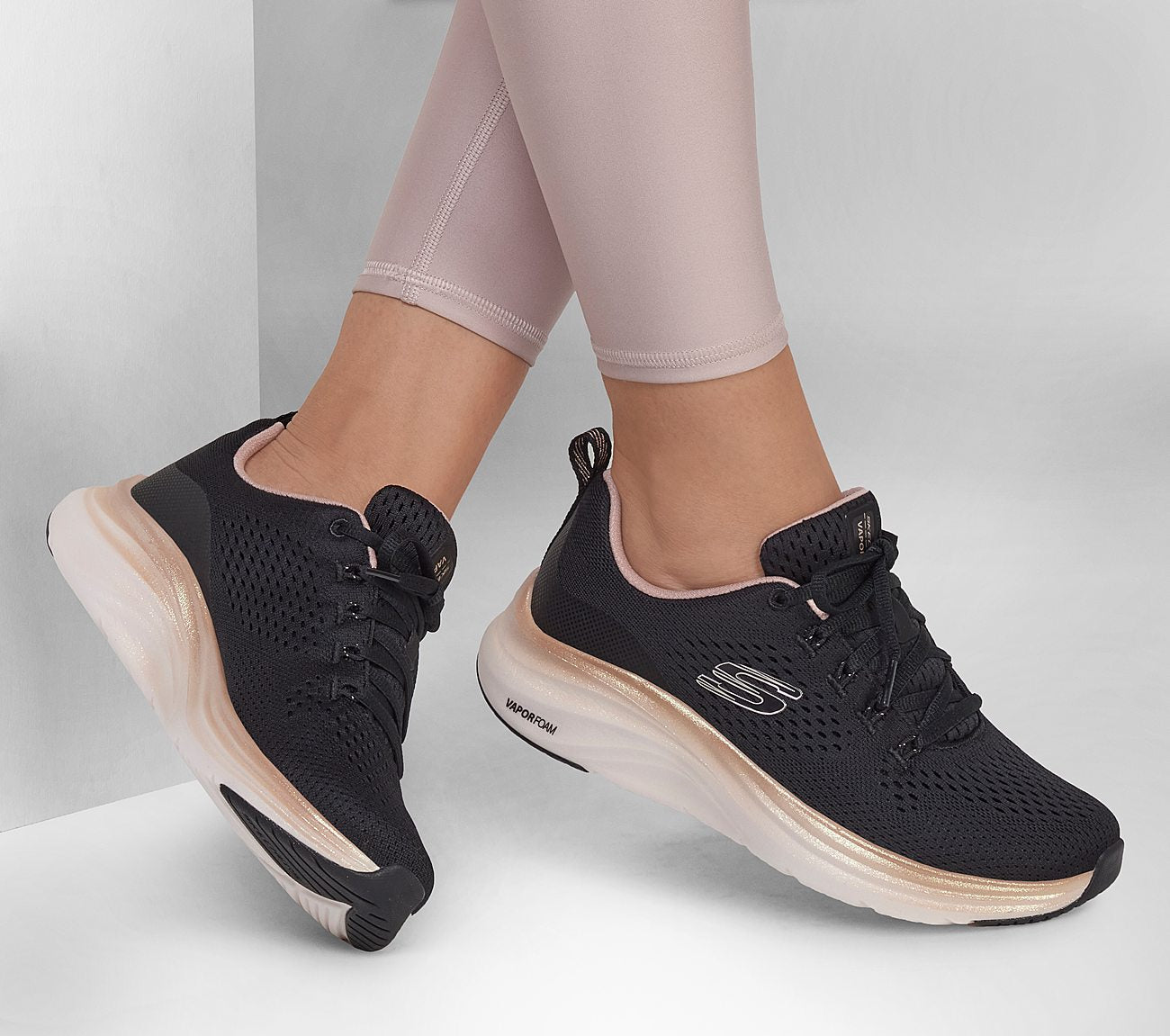 Skechers Vapor Foam-Midnight Glimmer Sneakers Γυναικεία Μαύρα BKRG