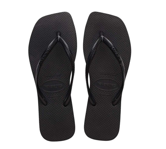  Havaianas Slim Square σε μαύρο χρώμα, όψη από πάνω
