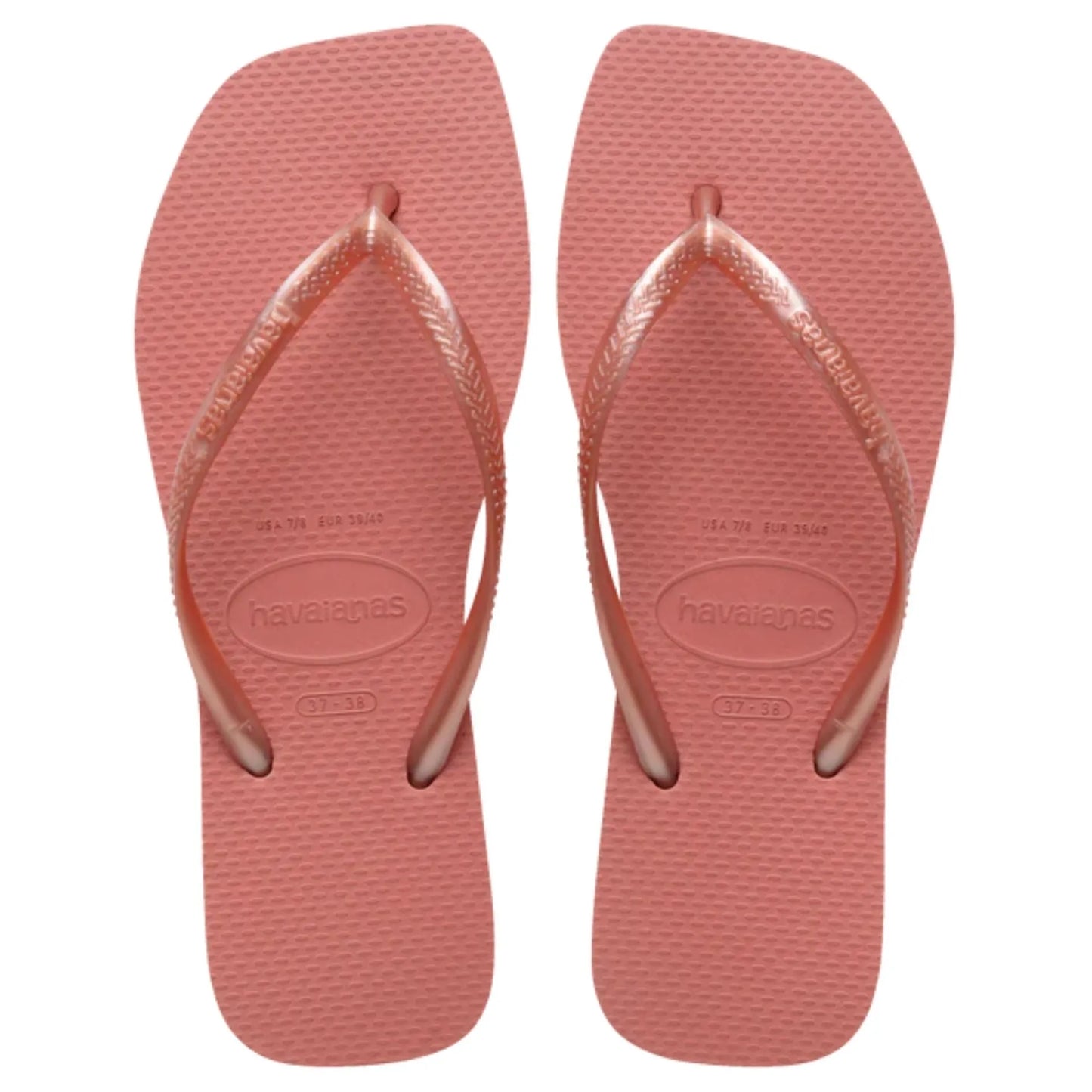 Havaianas Slim Square Canyon Clay πάνω όψη