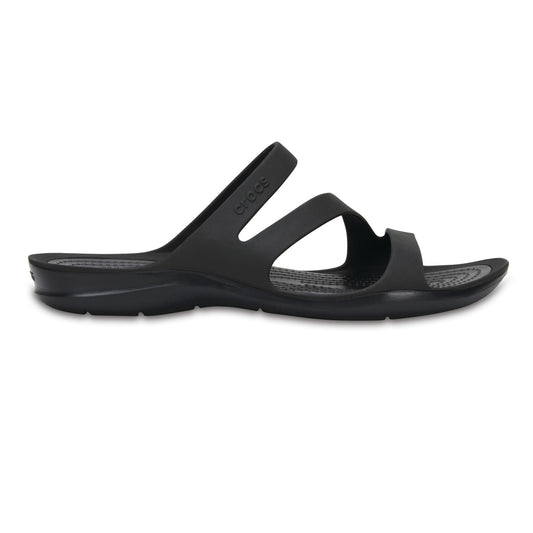Crocs Swiftwater Sandal – γυναικεία παντόφλα σε μαύρο χρώμα, πλευρική όψη