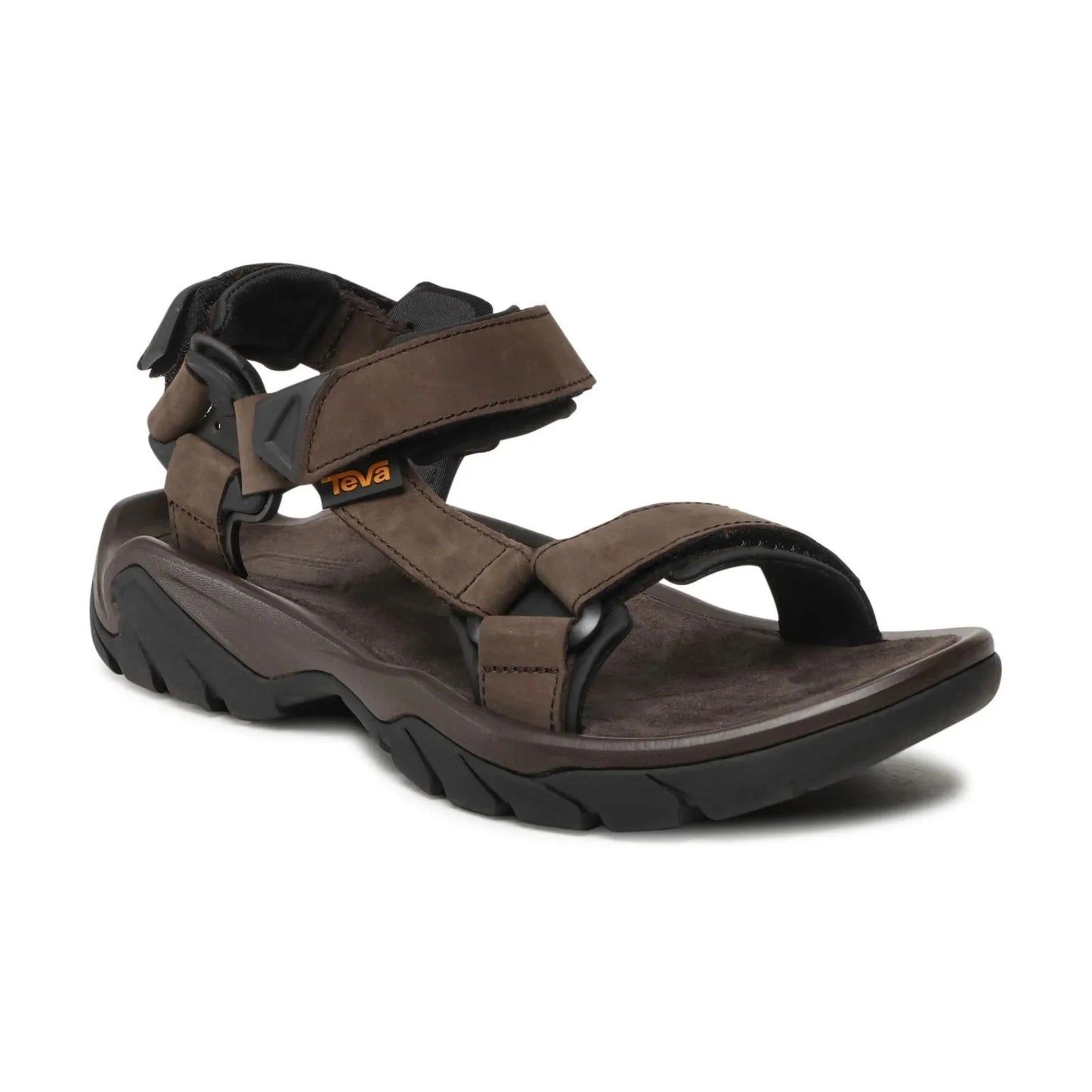 teva terra fi 5 universal leather tkcf ανδρικά δερμάτινα σανδάλια όψη 3/4 εξωτερική πλευρά