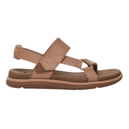 TEVA W Madera Slingback Γυναικείο Δερμάτινο Σανδάλι Καφέ