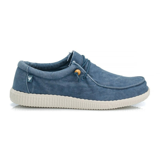 pitas wp150 wallabi washed azul μπλε γυναικεία παπούτσια πλάγια όψη εξωτερική πλευρά