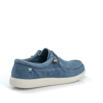 pitas wp150 wallabi washed azul μπλε γυναικεία παπούτσια πίσω όψη
