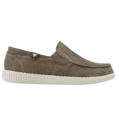 Pitas WP150 Slip On Washed Ανδρικά Υφασμάτινα Μοκασίνια Taupe