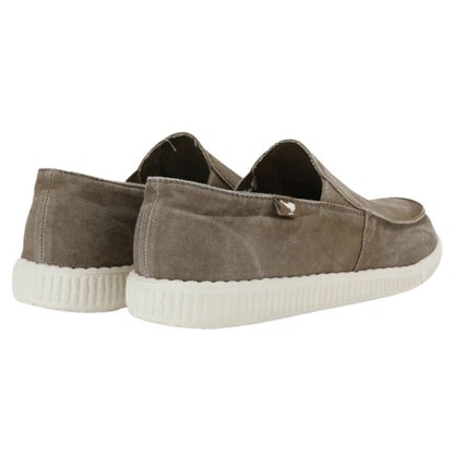 Pitas WP150 Slip On Washed Ανδρικά Υφασμάτινα Μοκασίνια Taupe