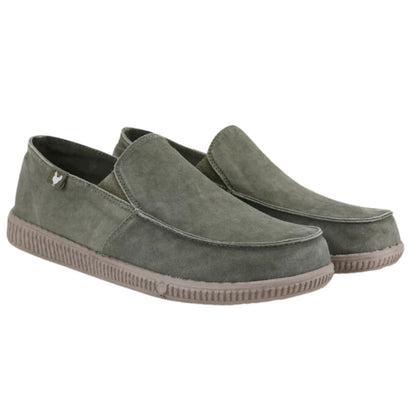 Pitas WP150 Slip On Washed Ανδρικά Υφασμάτινα Μοκασίνια Kaki