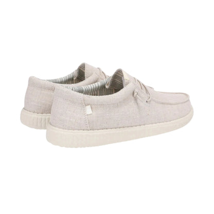 pitas wp150 linen crudo μπεζ ανδρικά παπούτσια πίσω όψη