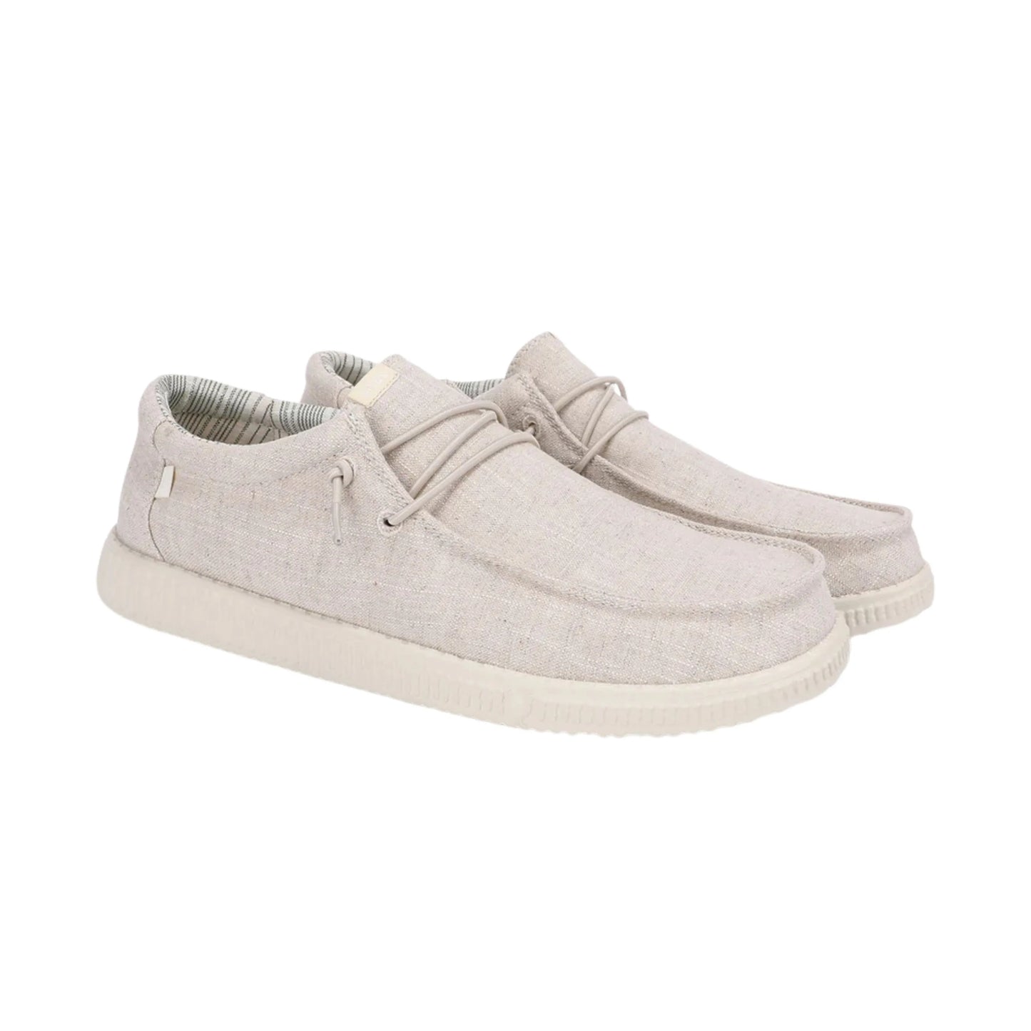 pitas wp150 linen crudo μπεζ ανδρικά παπούτσια όψη 3/4 εξωτερική πλευρά