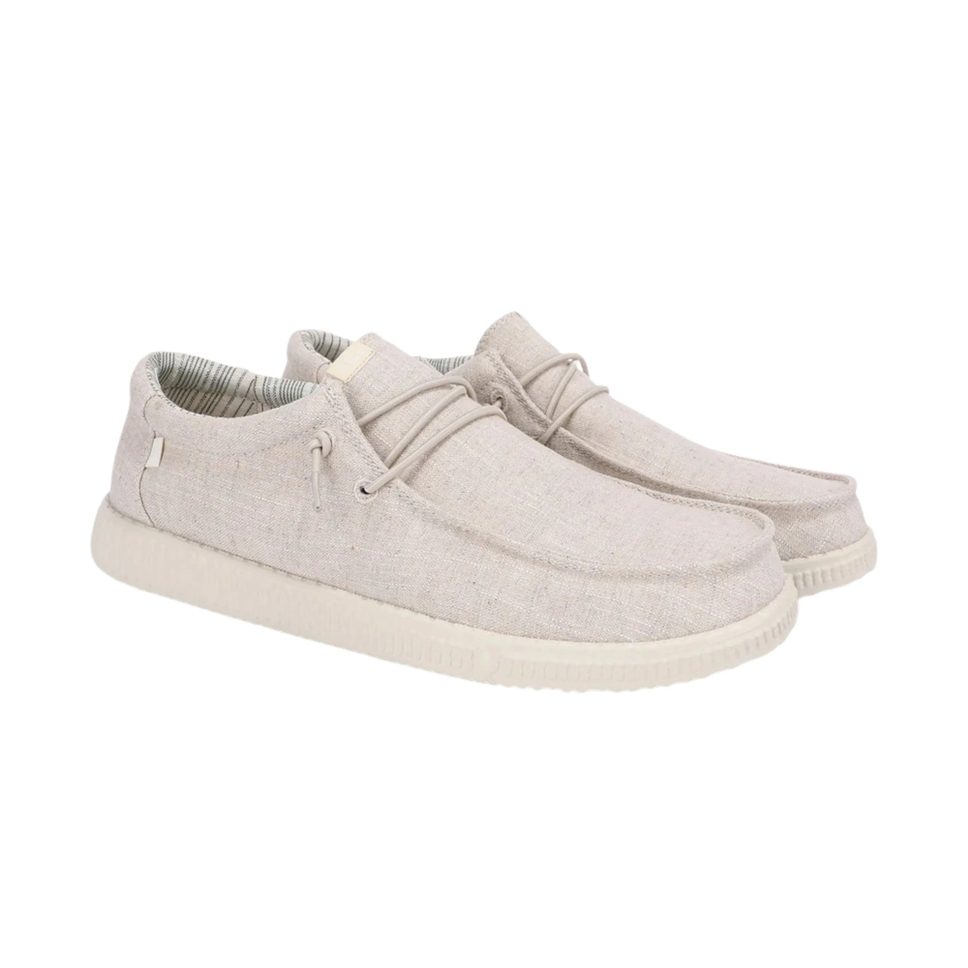 pitas wp150 linen crudo μπεζ γυναικεία παπούτσια όψη 3/4 εξωτερική πλευρά