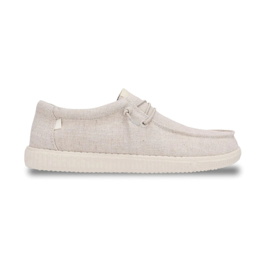 pitas wp150 linen crudo μπεζ ανδρικά παπούτσια πλάγια όψη εξωτερική πλευρά