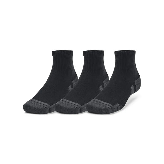 under armour ua performance tech αθλητικές κάλτσες x3 όψη 3/4, μαύρες