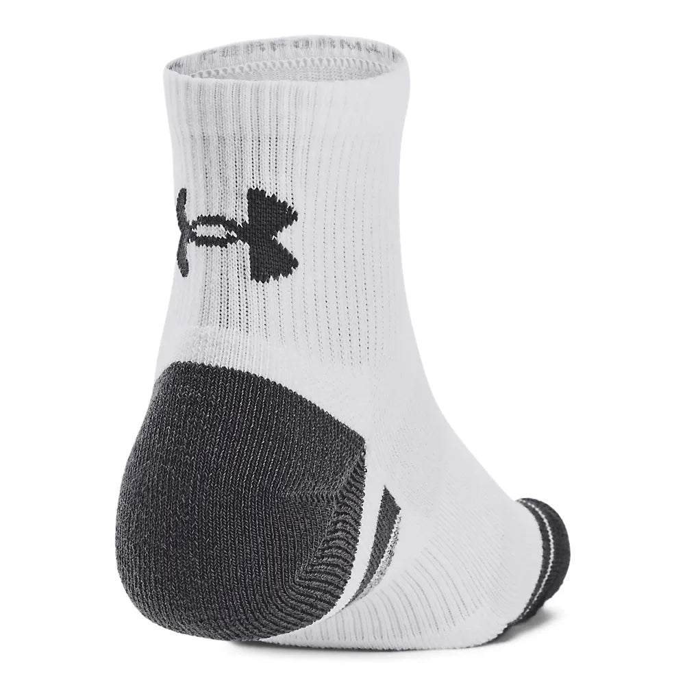 Under Armour Ua Performance Tech Αθλητικές Κάλτσες Λευκές 3 Ζεύγη