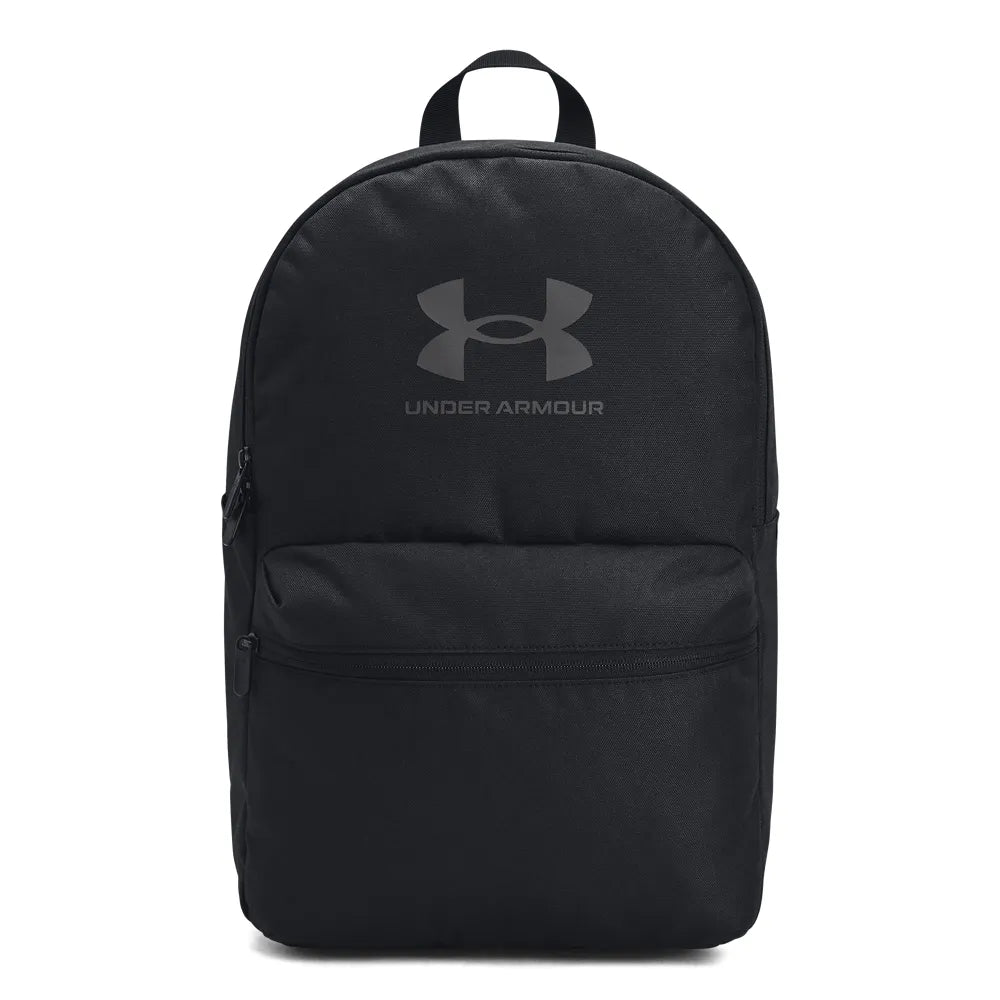  Under Armour Loudon Lite Backpack, μπροστινή όψη με το λογότυπο UA και μπροστινή τσέπη