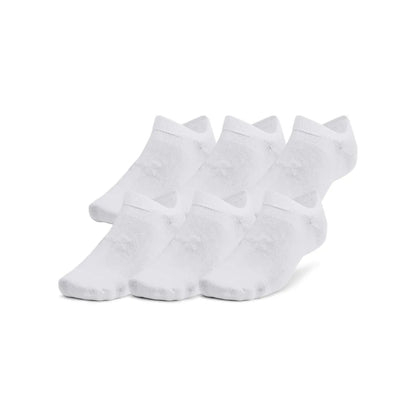 under armour essential 6 pack no show socks μπροστινή όψη