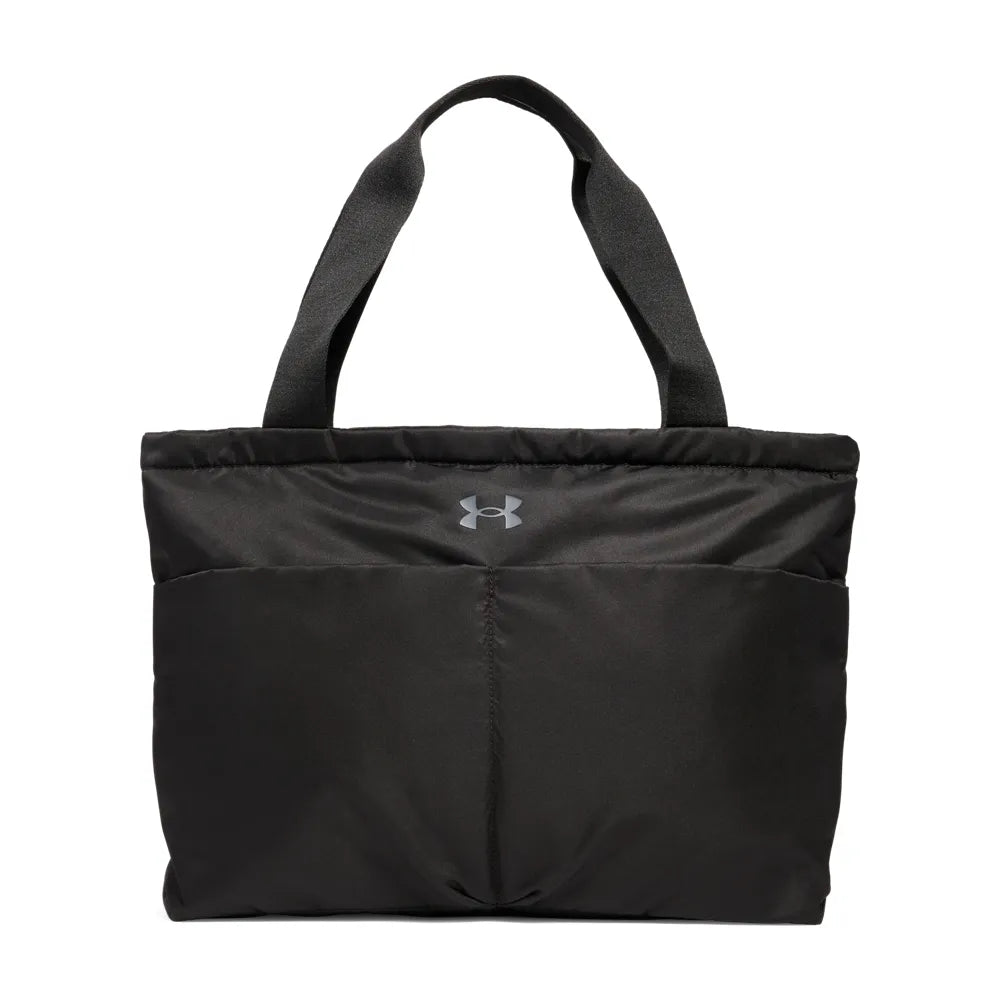 under armour ua studio lite tote μπροστινή όψη, μαύρη