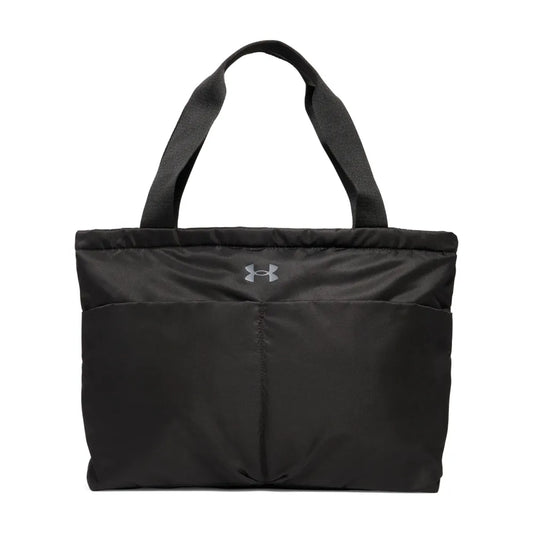 under armour ua studio lite tote μπροστινή όψη, μαύρη