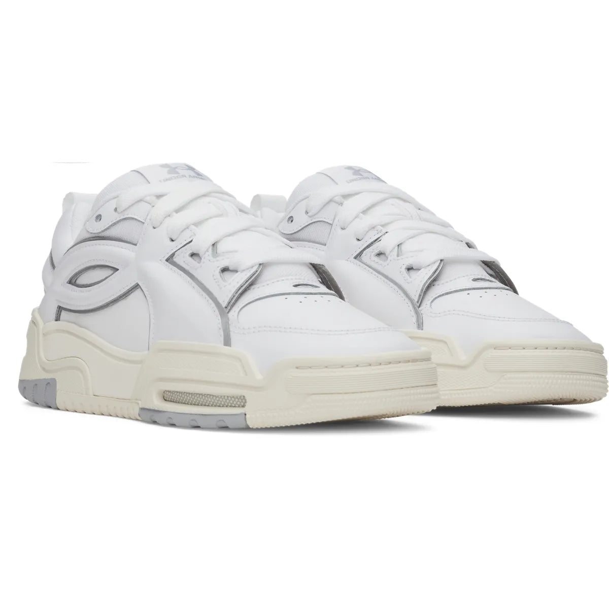 under armour hb lo όψη 3/4 εξωτερική πλευρά σε Λευκό Χρώμα