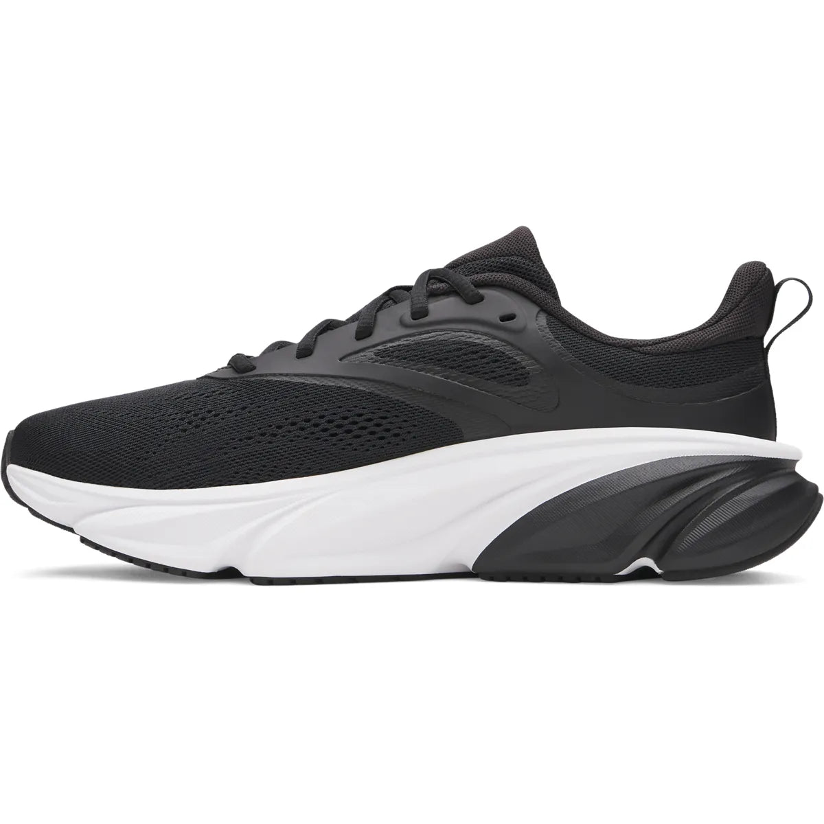 under armour rogue 6 πλάγια όψη εσωτερική πλευρά, χρώμα ασπρόμαύρο