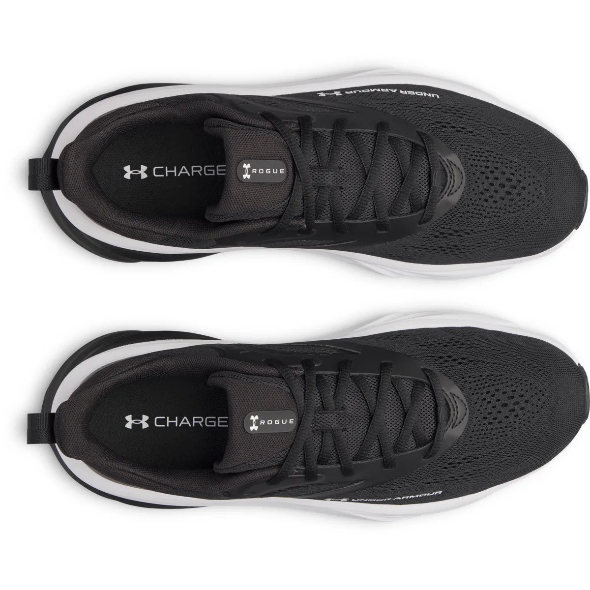 under armour rogue 6 πάνω όψη ζευγάρι, χρώμα ασπρόμαύρο