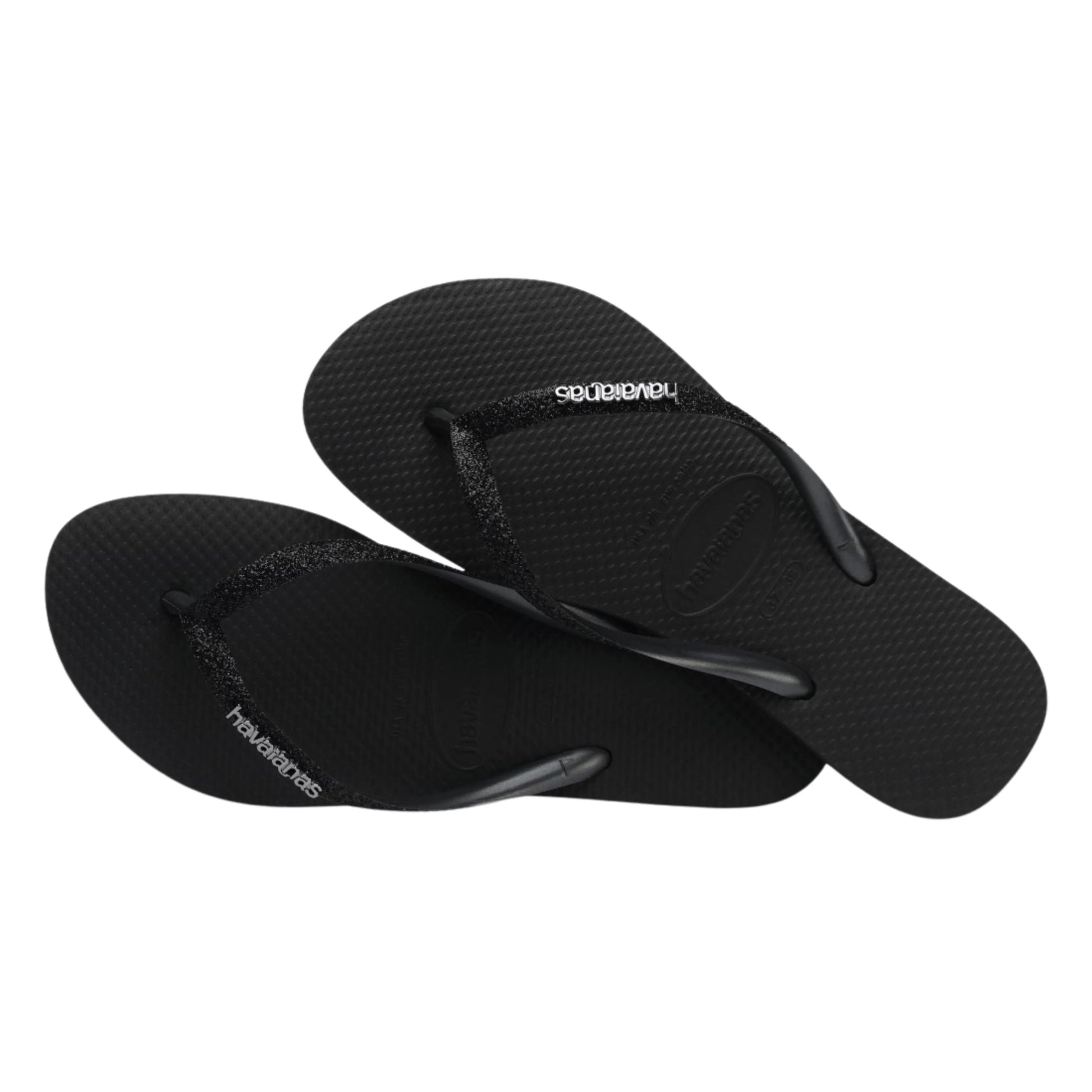 Havaianas Slim Glitter II FC Black 3/4 έξω ζευγάρι