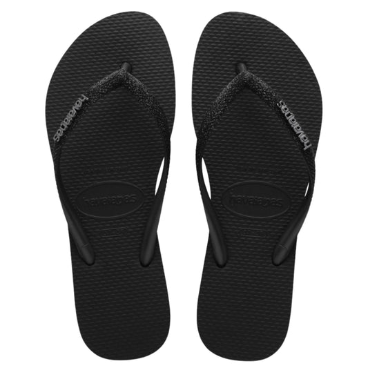 Havaianas Slim Glitter II FC Black πάνω όψη