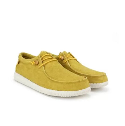 Pitas WP150 Wallabi Washed Μουσταρδί Ανδρικά Παπούτσια